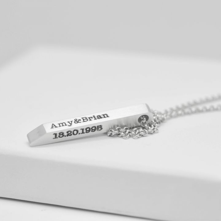 Personalized Bar Name Necklace
