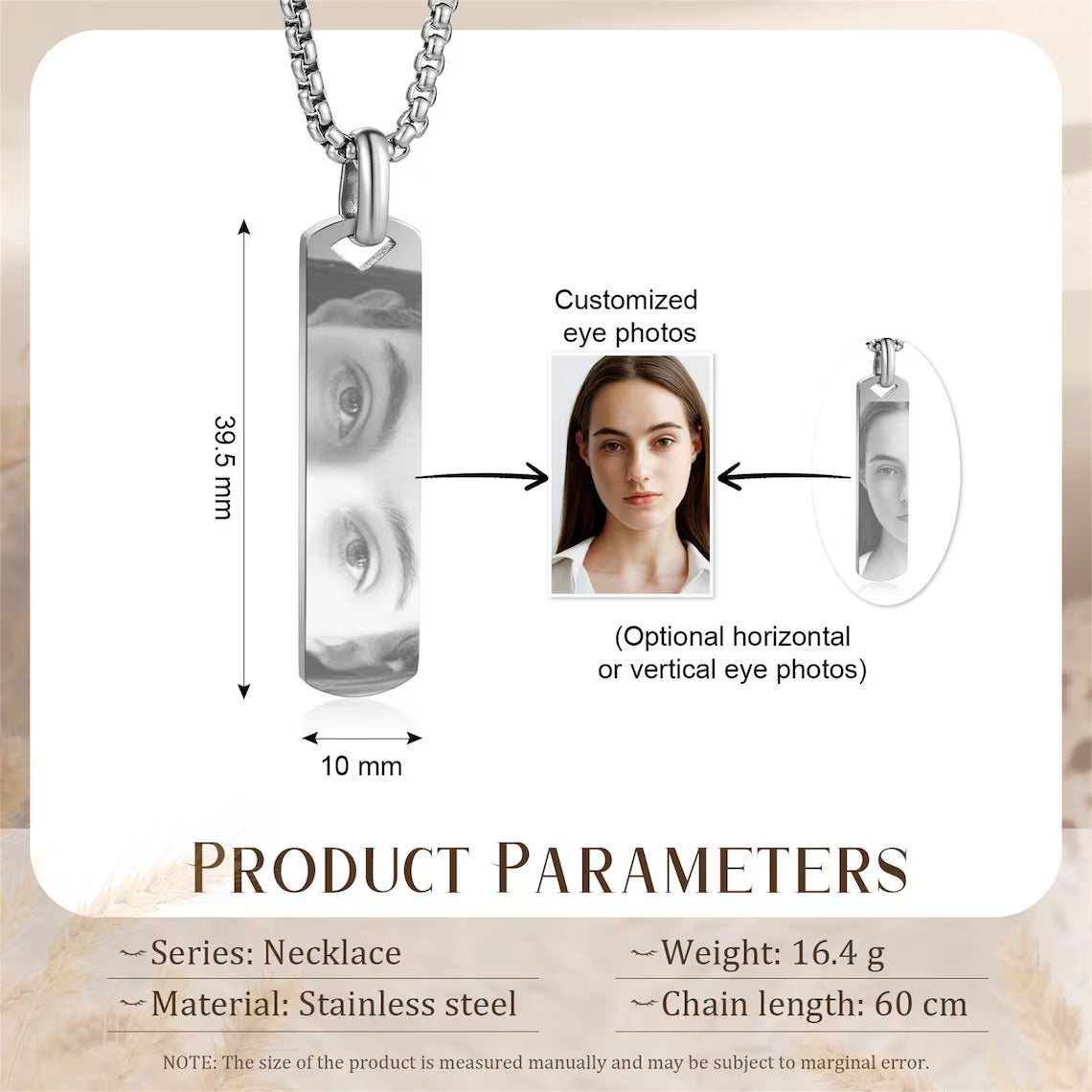 Personalised Eye Necklace