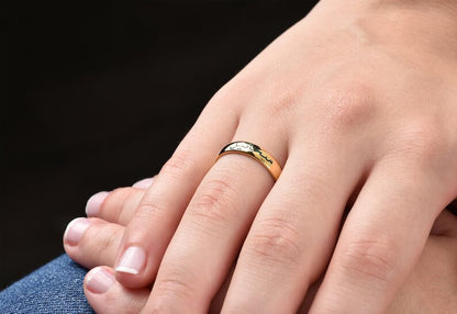 Arabic Font 24K Gold Plated Ring