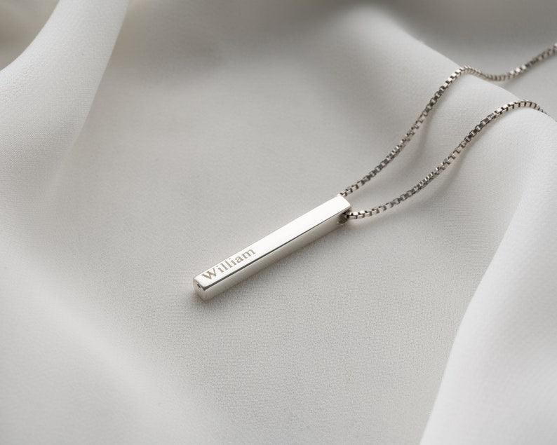 Custom Bar Necklace 1 Sides