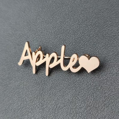 Name Pins Nameplate Brooch Meaningful Wedding Gift Logo Custom