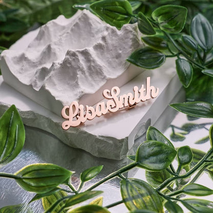 Name Pins Nameplate Brooch Meaningful Wedding Gift Logo Custom